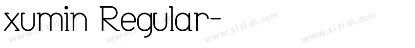 xumin Regular字体转换